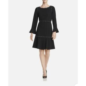 Hugo Boss Career Professional Business Chic Flounce Hem Career Dress – Size 8